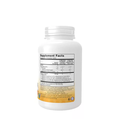 Now Foods BerryDophilus™ - Probiotikum rágótabletta Gyermekeknek 120 Rágótabletta