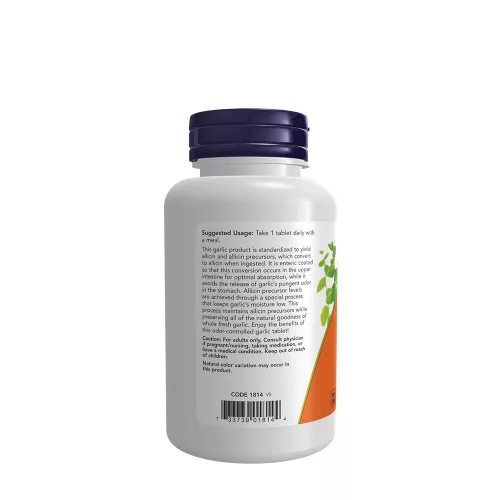 Now Foods Fokhagyma Kivonat tabletta - Garlic 5000 90 Tabletta