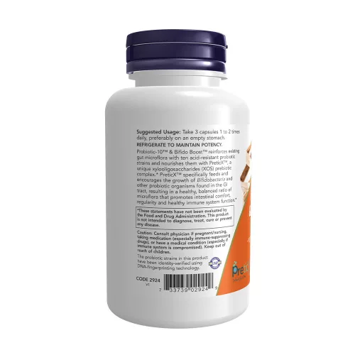 Now Foods Probiotikus kapszula - Probiotic-10 & Bifido Boost 90 Veg Kapszula
