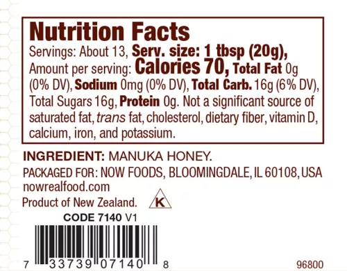 Now Foods Manuka Méz - Manuka Honey 250 g