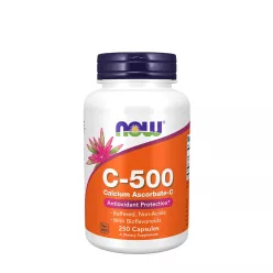   Now Foods Vitamin C-500 Calcium Ascorbate-C - Kálcium Aszkorbát 250 Veg Kapszula