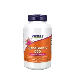   Now Foods Pufferált, Bioaktív AlphaSorb-C™ C-vitamin 500 mg 180 Veg Kapszula