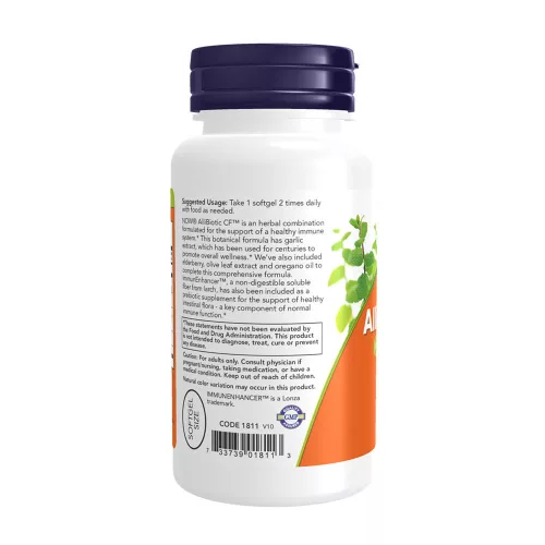 Now Foods AlliBiotic CF™ - Immunvédelem 60 Lágykapszula