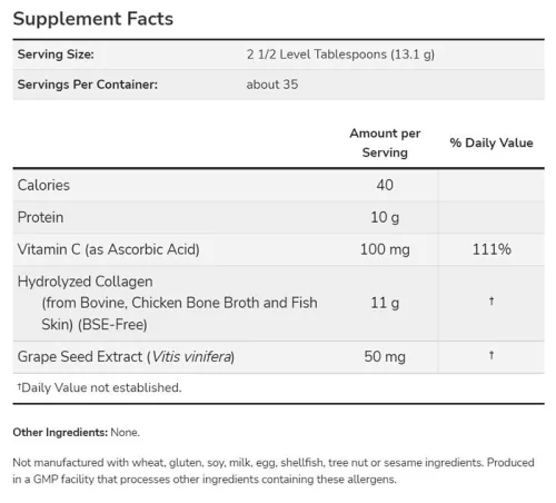 Now Foods Multi Collagen Protein Types I, II & III Powder - Kollagén Komplex 454 g