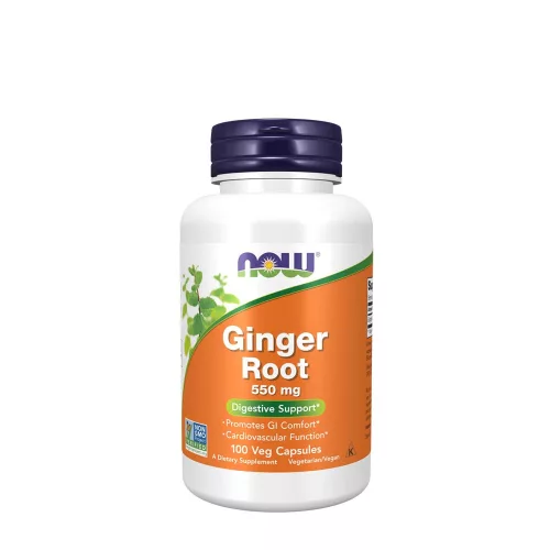 Now Foods Gyömbér Gyökér kivonat 550 mg 100 Kapszula