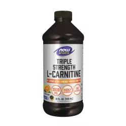   Now Foods Folyékony L-karnitin - L-Carnitine, Triple Strength Liquid 473 ml
