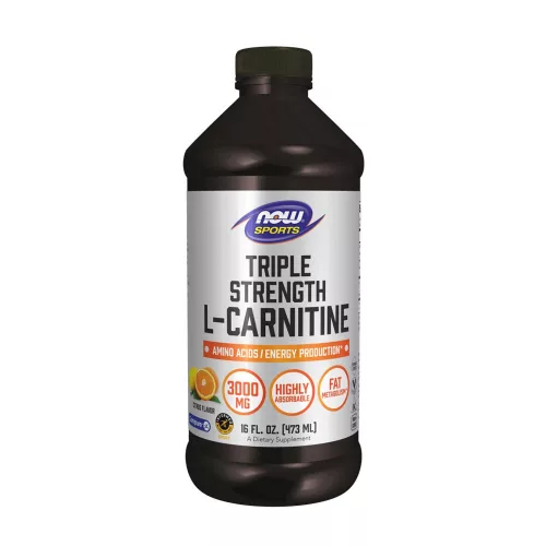 Now Foods Folyékony L-karnitin - L-Carnitine, Triple Strength Liquid 473 ml