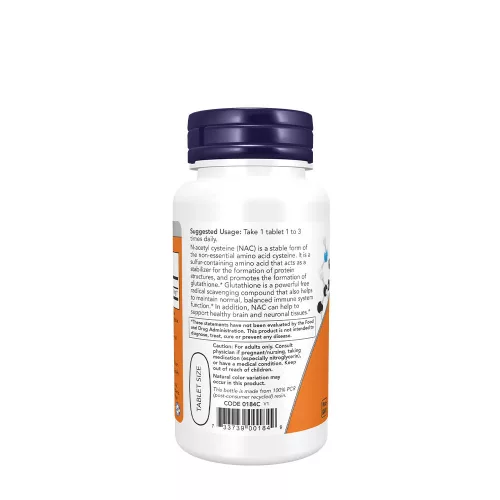 Now Foods NAC - Acetyl-Cysteine 1000 mg 60 Tabletta