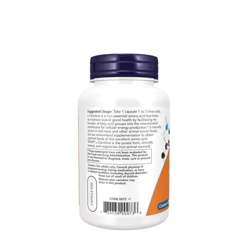Now Foods L-Karnitin 500 mg 180 Kapszula