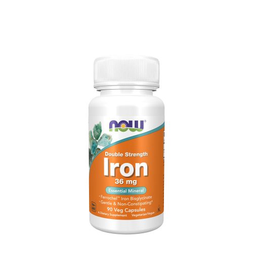 Now Foods Iron 36 mg Ferrochel (R) 90 Kapszula