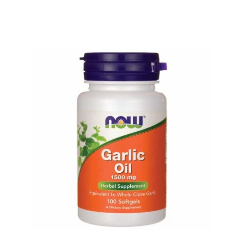 Now Foods Garlic Oil 1500 mg - Fokhagyma Olaj Kapszula 100 Lágykapszula