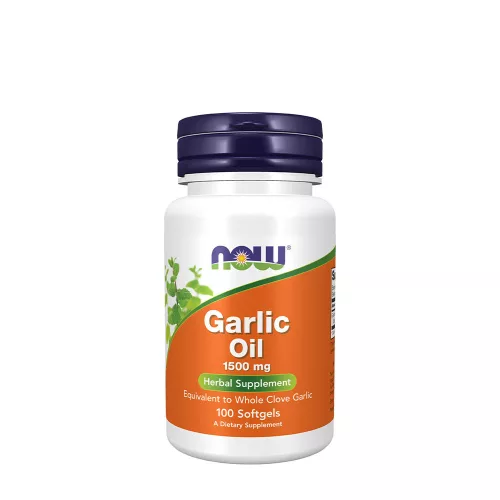 Now Foods Garlic Oil 1500 mg - Fokhagyma Olaj Kapszula 100 Kapszula