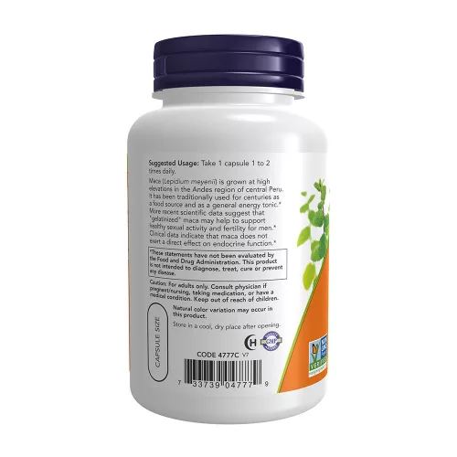 Now Foods Maca - Potencianövelő 750 mg 90 Veg Kapszula