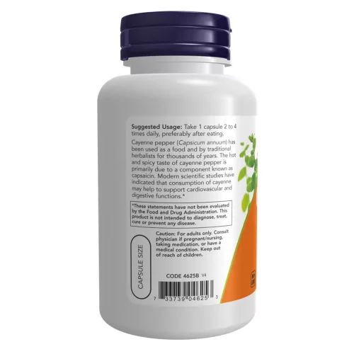 Now Foods Cayenne 500 mg 100 Veg Kapszula