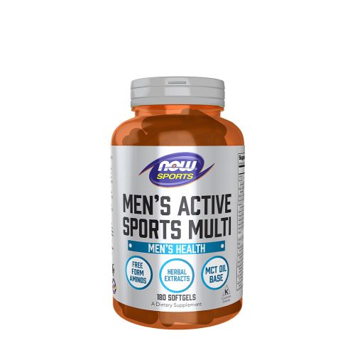 Now Foods Men's Active Sports Multivitamin Férfiaknak 180 Lágykapszula