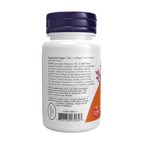 Now Foods Lycopene 10 mg 60 Lágykapszula