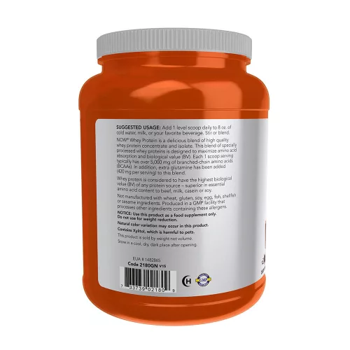 Now Foods Whey Protein - Tejsavófehérje 907 g