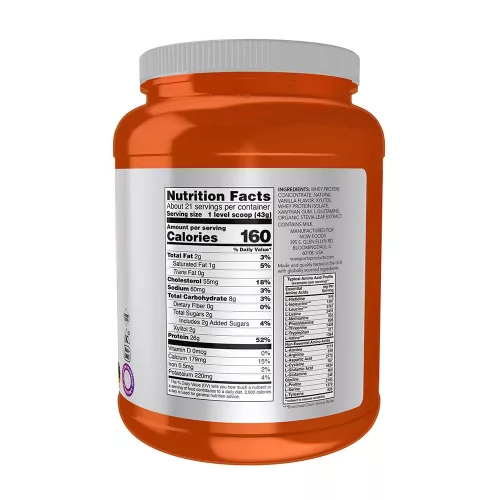 Now Foods Whey Protein - Tejsavófehérje 907 g
