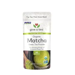 Now Foods Organic Matcha Zöld Tea Por 3 Oz. 85 g