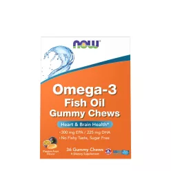   Now Foods Omega-3 Halolaj Gumicukor - Omega-3 Fish Oil Gummy Chews 36 Gumicukor