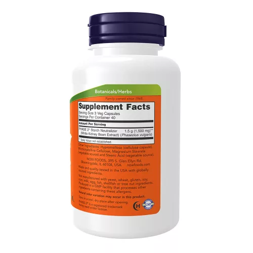 Now Foods Phase 2, 500 mg 120 Veg Kapszula