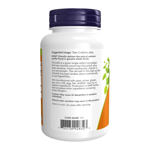 Now Foods Chlorella 1000 mg 120 Tabletta