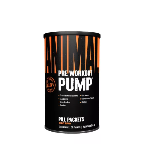 Universal Nutrition Animal Pump - Edzés Előtti Teljesítményfokozó Formula 30 Csomag