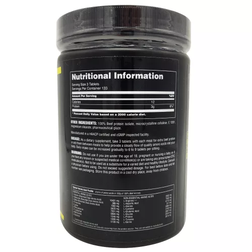 Universal Nutrition 100% Beef Aminos™ - Marhahús Izolátum Aminosav 400 Tabletta