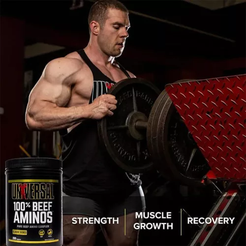 Universal Nutrition 100% Beef Aminos™ - Marhahús Izolátum Aminosav 400 Tabletta