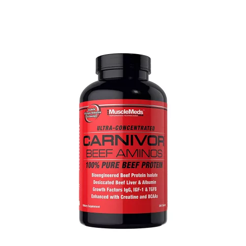 MuscleMeds Carnivor™ Beef Aminos - Koncentrált Marha Aminosav 300 Tabletta