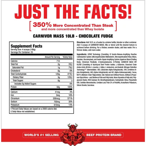 MuscleMeds Carnivor™ Mass - Marhafehérje Alapú Tömegnövelő 4625 g