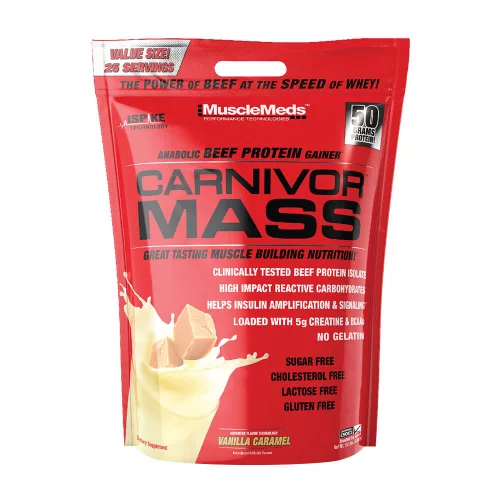 MuscleMeds Carnivor™ Mass - Marhafehérje Alapú Tömegnövelő 4625 g