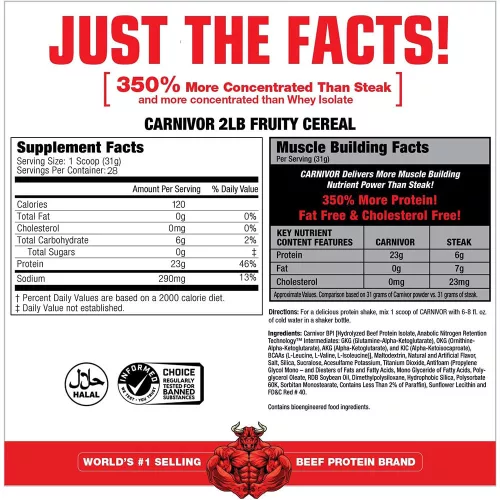 MuscleMeds Carnivor™ - Hidrolizált Marhafehérje 28 Adag 812 g