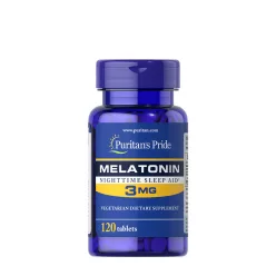   Puritan's Pride Melatonin 3 mg - Alvás Támogató Vitamin 120 Tabletta