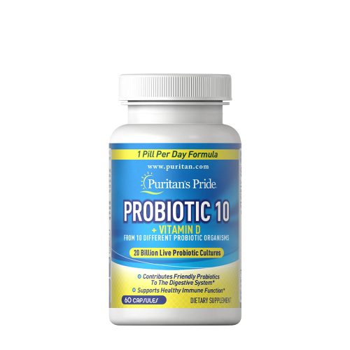 Puritan's Pride Probiotikum kapszula - Bél- és Immunrendszer Egészség 60 Veg Kapszula