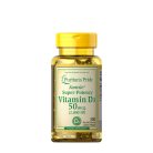 Puritan's Pride D3-vitamin 2000 NE (50 mcg) 100 Lágykapszula