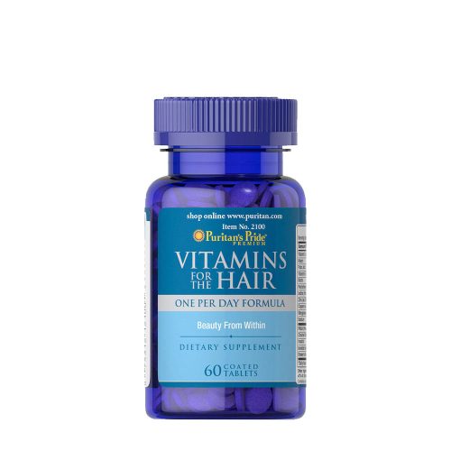 Puritan's Pride Vitamin és Ásványi Anyag tabletta a Szebb és Egészségesebb Hajért - Vitamins for the Hair 60 Tabletta
