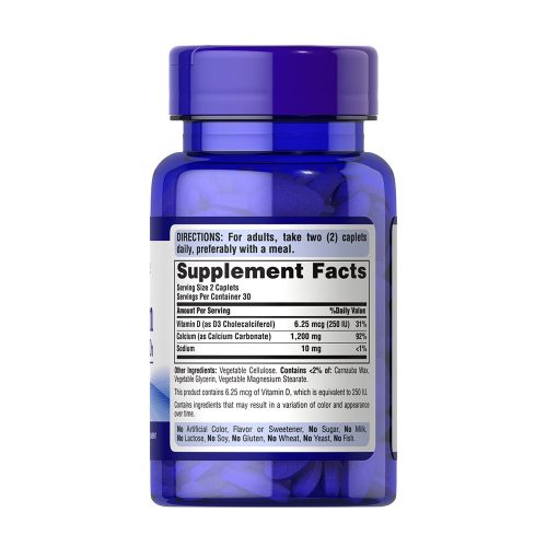 Puritan's Pride Kalcium 600+D3-vitamin 60 Kapszula