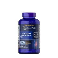   Puritan's Pride Dupla Erősségű Glükózamin, Kondroitin és MSM 480 Tabletta