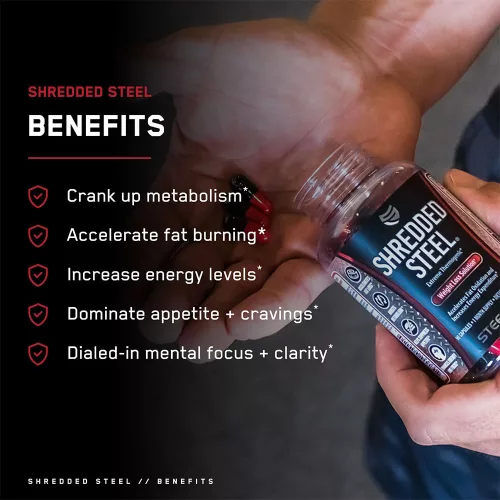 Steelfit Shredded Steel® - Erőteljes Zsírégető 90 Kapszula