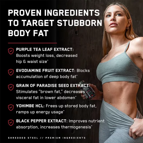 Steelfit Shredded Steel® - Erőteljes Zsírégető 90 Kapszula
