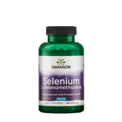   Swanson Selenium 100 mcg - Szelén (L-szelenometionin) 200 Kapszula