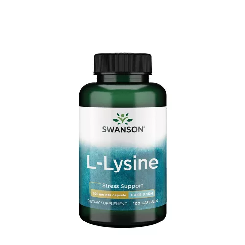 Swanson L-lizin (L-Lysine) kapszula - Szabad Aminosav 100 Kapszula