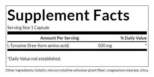 Swanson L-Tyrosine 100 Kapszula