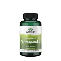   Swanson Ashwagandha - Indiai Ginzeng, Álombogyó 100 Kapszula