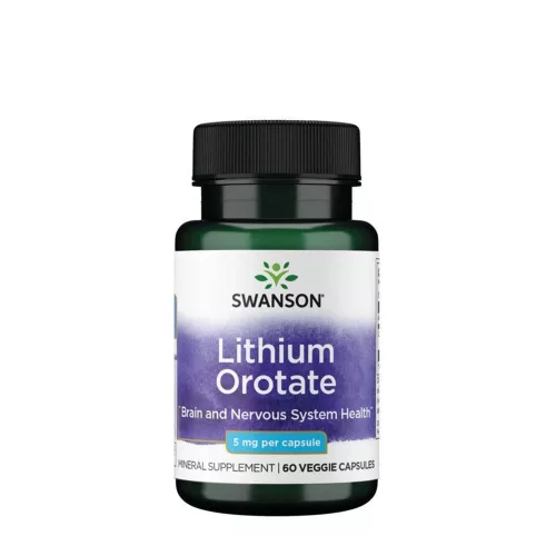 Swanson Hangulatjavító kapszula - Lithium Orotate 60 Veg Kapszula