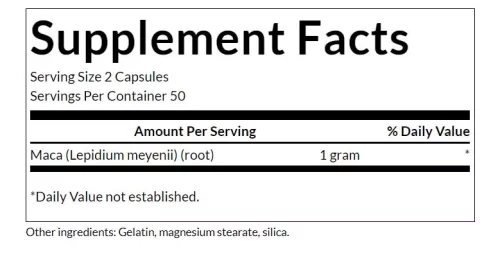 Swanson Full Spectrum Maca 500 mg 100 Kapszula