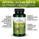 Swanson Epic Pro 25-Strain Probiotikum 30 BILLION CFU 30 Veg Kapszula