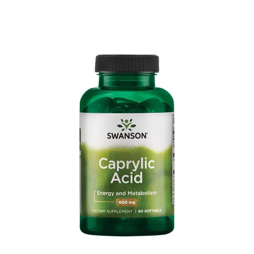 Swanson Caprylic Acid 600 MG 60 Lágykapszula