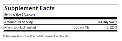 Swanson Niacinamide 250 Kapszula